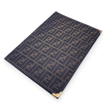 FENDI  Zucca Monogram Canvas A4 Agenda Notebook Cover