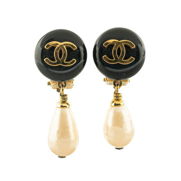 Chanel Coco no mark Faux Pearl Earrings