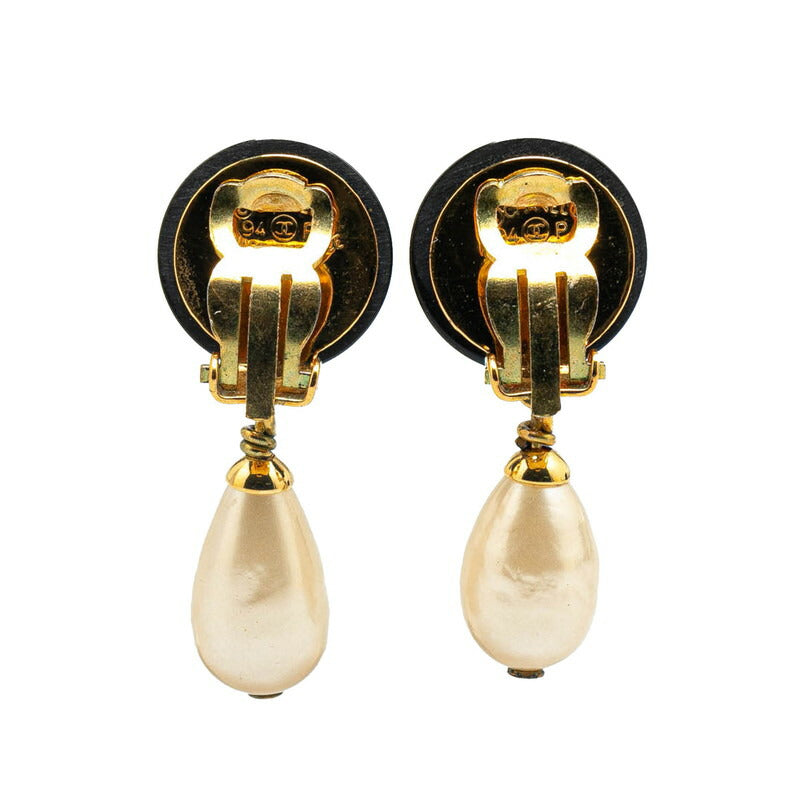 Chanel Coco no mark Faux Pearl Earrings