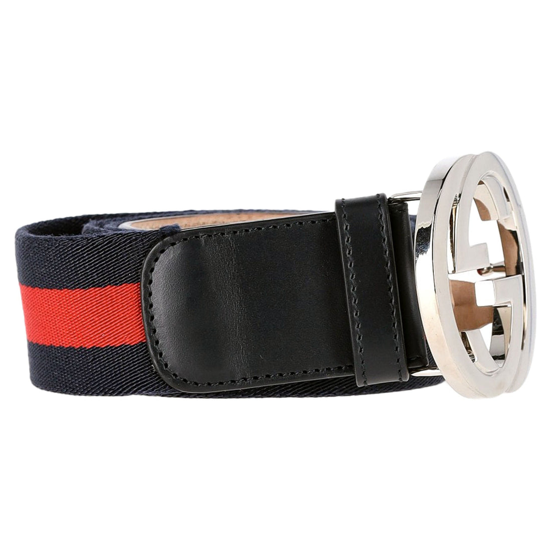 Gucci Interlocking G Belt in Multicolor Calfskin Leather