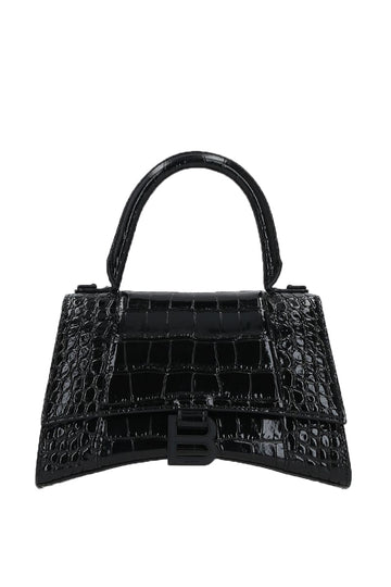 Balenciaga Hourglass S in Croc Embossed Leather