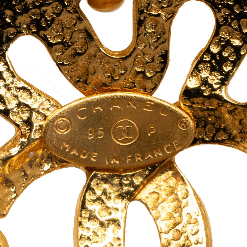 Chanel  Cocono mark Clover Necklace Gold Ladies