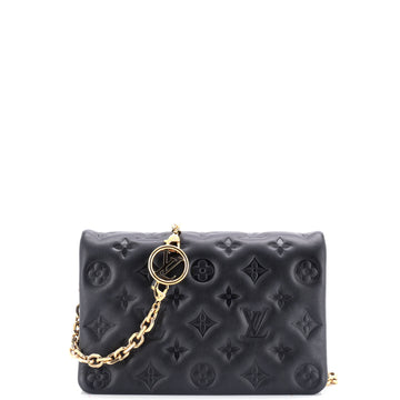 Coussin Pochette Monogram Embossed Lambskin