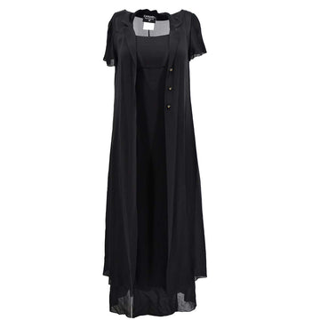 Chanel Sleeveless Dress Black 97P #36