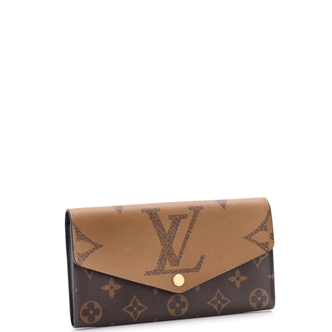 Sarah Wallet NM Reverse Monogram Giant and Monogram Canvas
