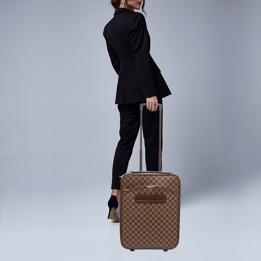 Louis Vuitton Damier Ebene Canvas Pegase 45 Luggage