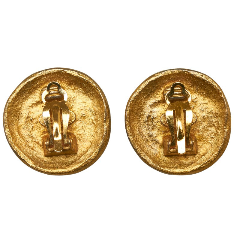 Chanel  Cocono mark Round Stamp Earring Gold  Ladies  Chanel (, Paris)