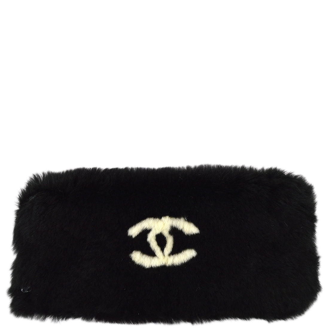 Chanel Fur Bracelet Bangle Wristband White
