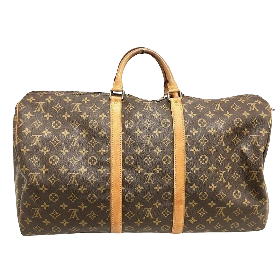 Louis Vuitton Keepall 55  Canvas Travel Bag