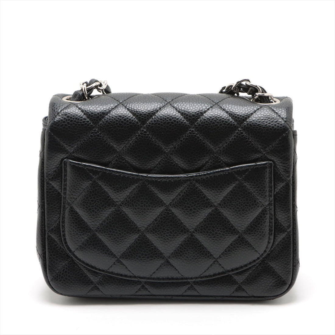 Chanel Mini Matrasse Caviar S Single Flap Single Chain Bag Black Silver  19th