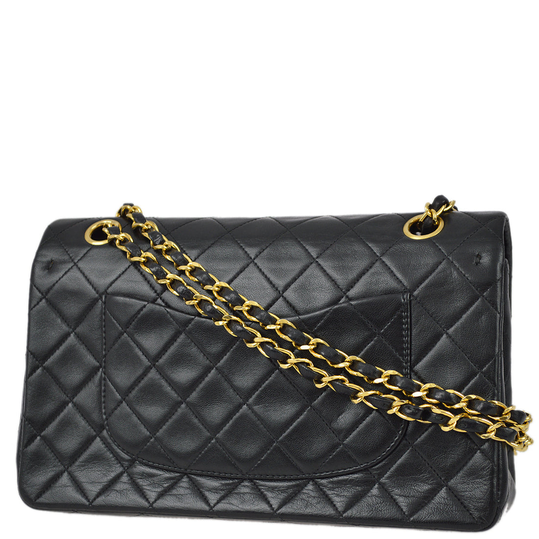 Chanel 1991-1994 Classic Double Flap Medium Black Lambskin