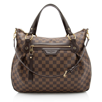 Louis Vuitton Damier Ebene Evora MM Shoulder Bag
