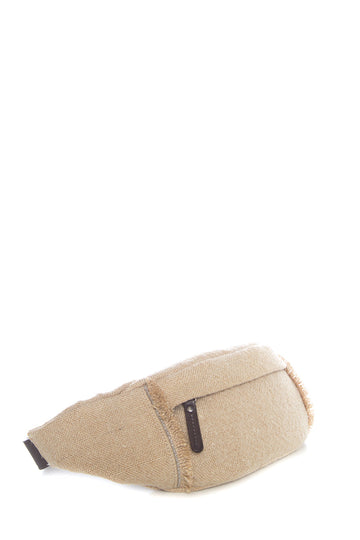 Brunello Cucinelli Tan Canvas waist bag
