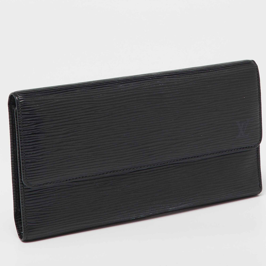 Louis Vuitton Black Epi Leather  Porte Tresor Wallet