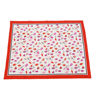 Chanel Scarf Red Small New