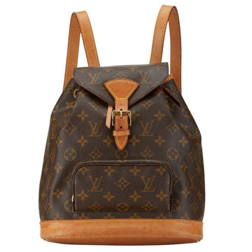 Louis Vuitton Montsouris Mm  Canvas Backpack Bag