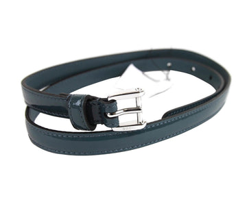 Gucci Women's  Leather Slim Buckle Belt