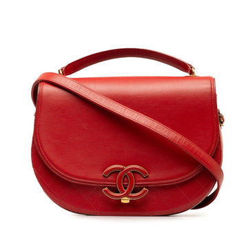 Chanel Matelasse Coco Mark 2WAY Leather Bag