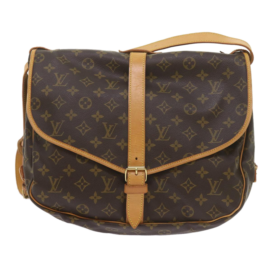 Louis Vuitton Saumur 35  Canvas Shoulder Bag