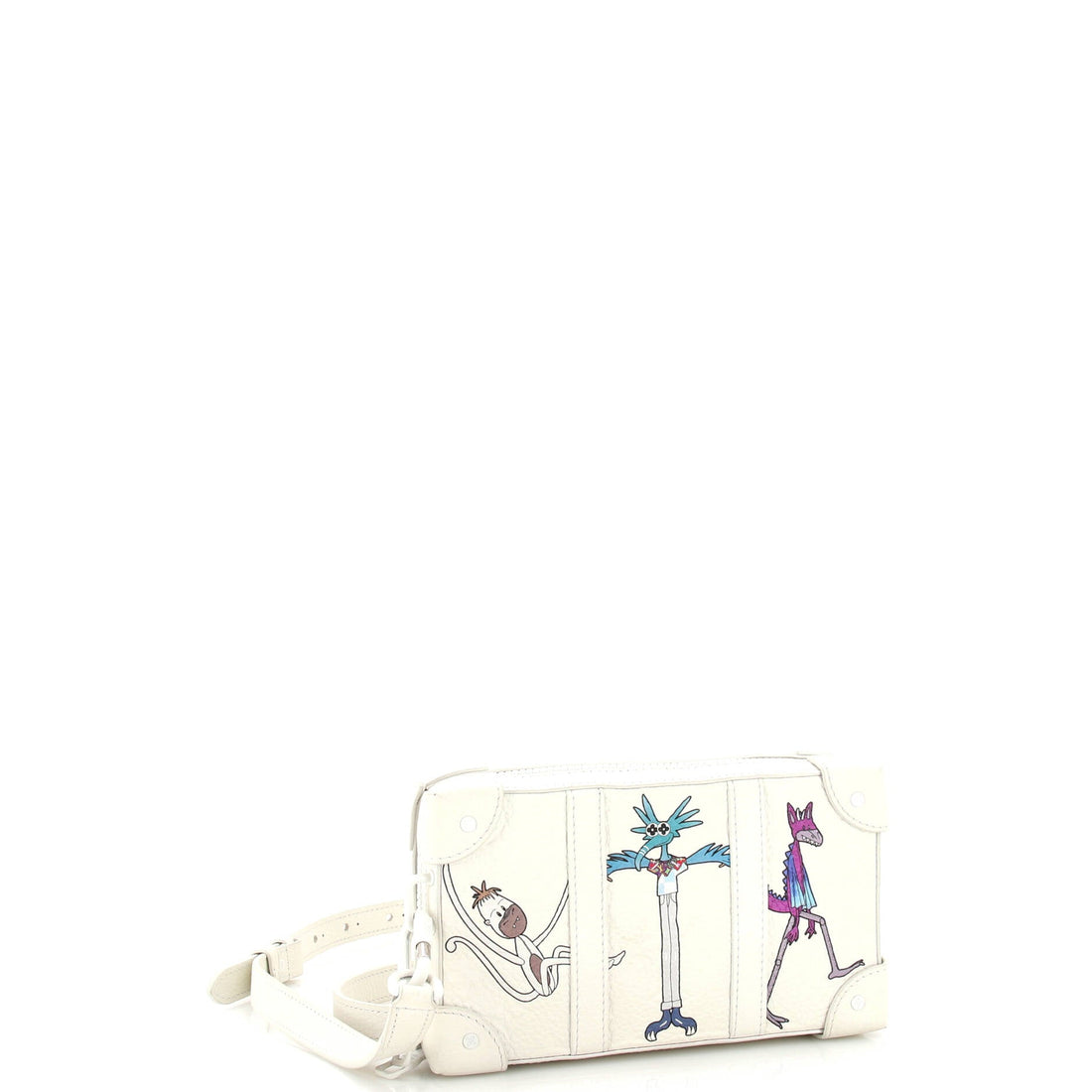 Soft Trunk Wallet LV Friends Printed Monogram Taurillon Leather
