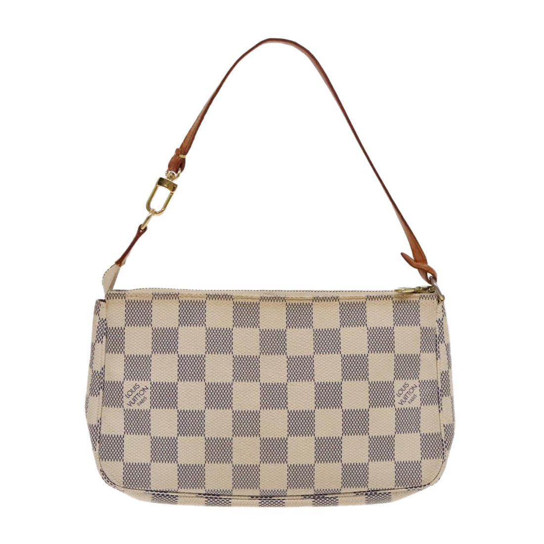 Louis Vuitton Pochette Accessoire  Canvas Clutch Bag