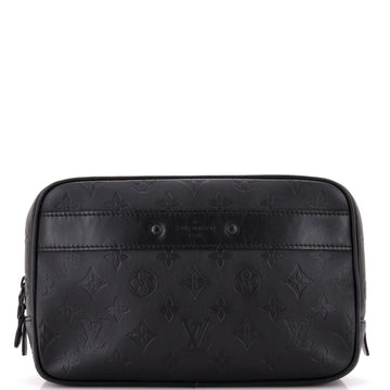 Toiletry Pouch Monogram Shadow Leather GM