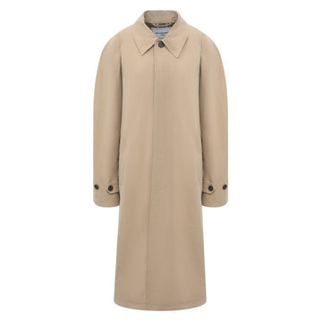 Beige Twill Car Coat