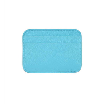 Balenciaga Cash Light Blue CalBNkin Leather Credit Card Wallet 593812