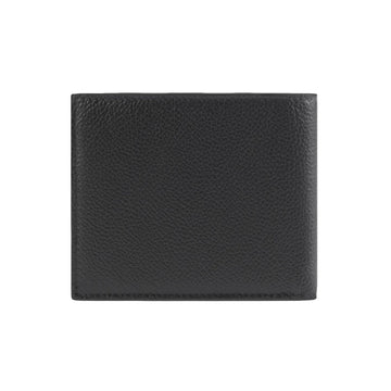 Balenciaga Cash Square Black CalBNkin Leather Logo Bifold Wallet 594549