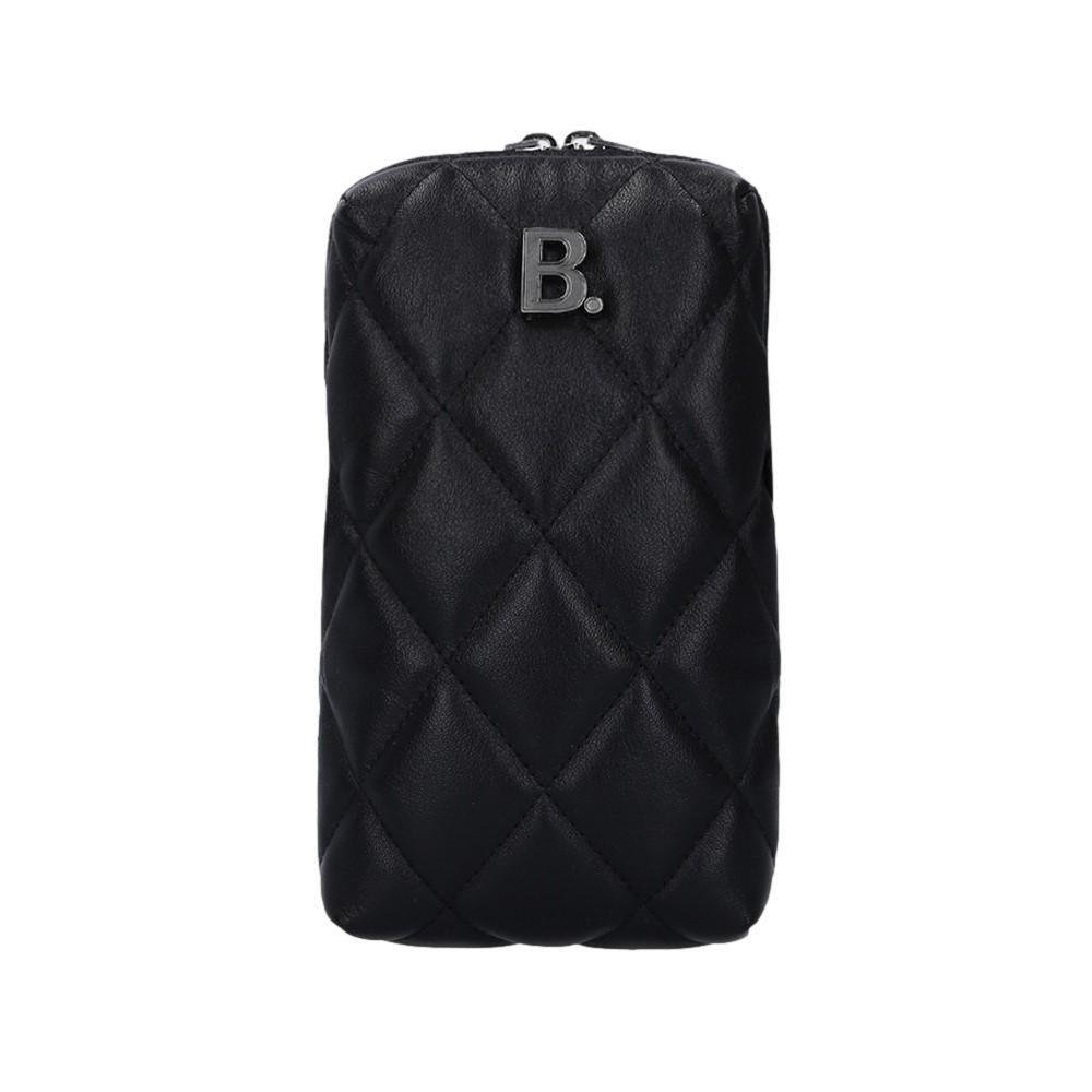 Balenciaga Touch Black Nappa CalBNkin Leather Quilted Puffy Shoulder Bag 593375
