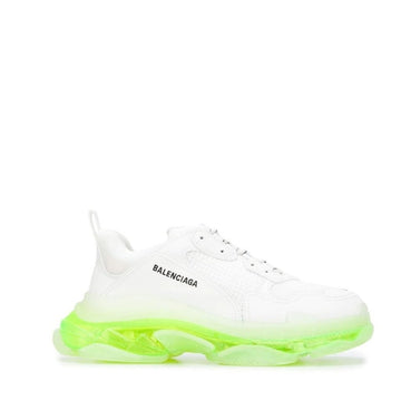 Triple S Leather and Mesh Sneakers
