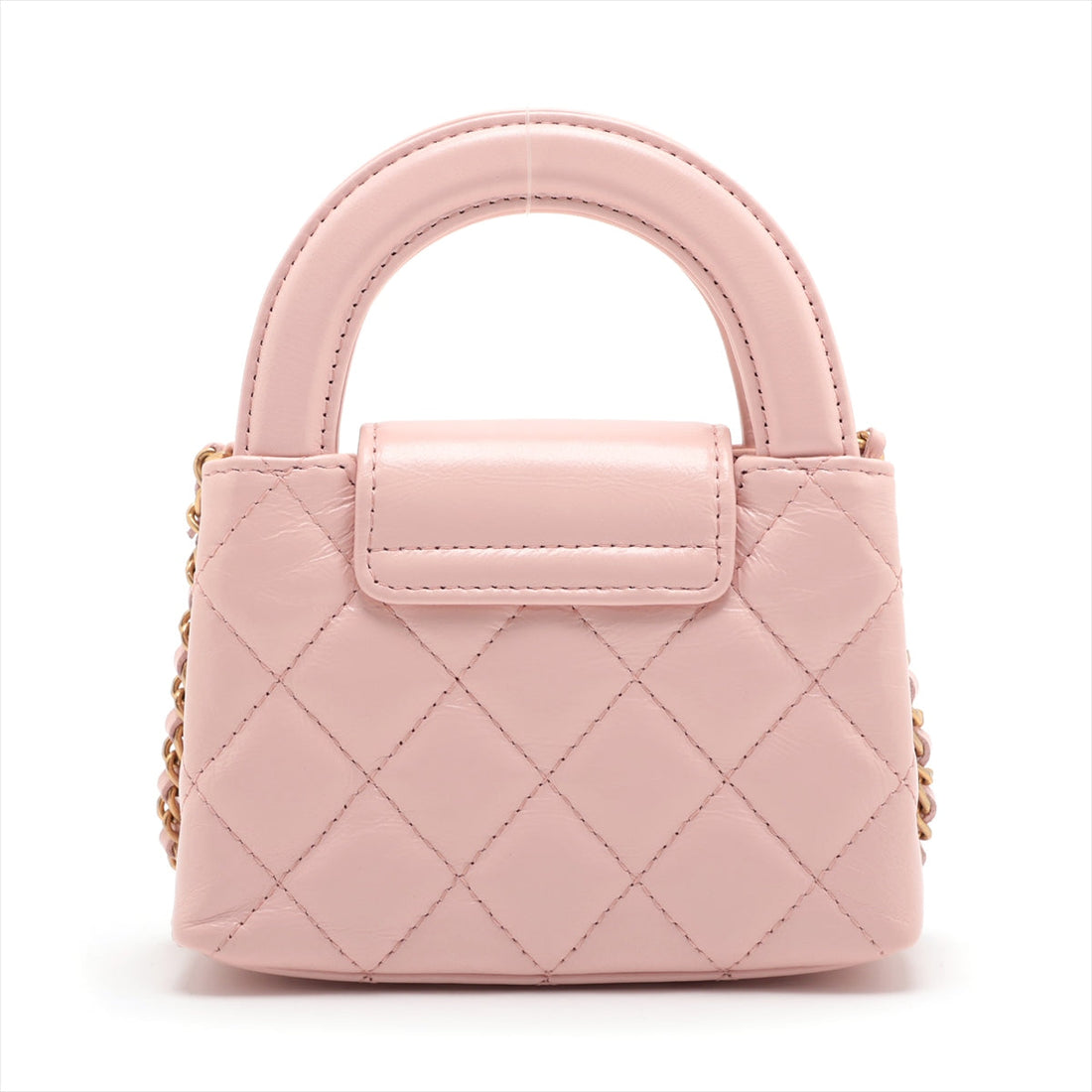 Chanel Lambskin  Chain Shoulder Bag Pink G  AP3435
