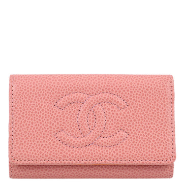 Chanel 2003-2004 Timeless Key Case Pink Caviar