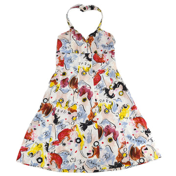 Chanel Spring 1995 Print Sleeveless Dress #40