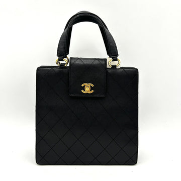 Top Quality Chanel  Quilted Top Handle Tote Black ch88180gs