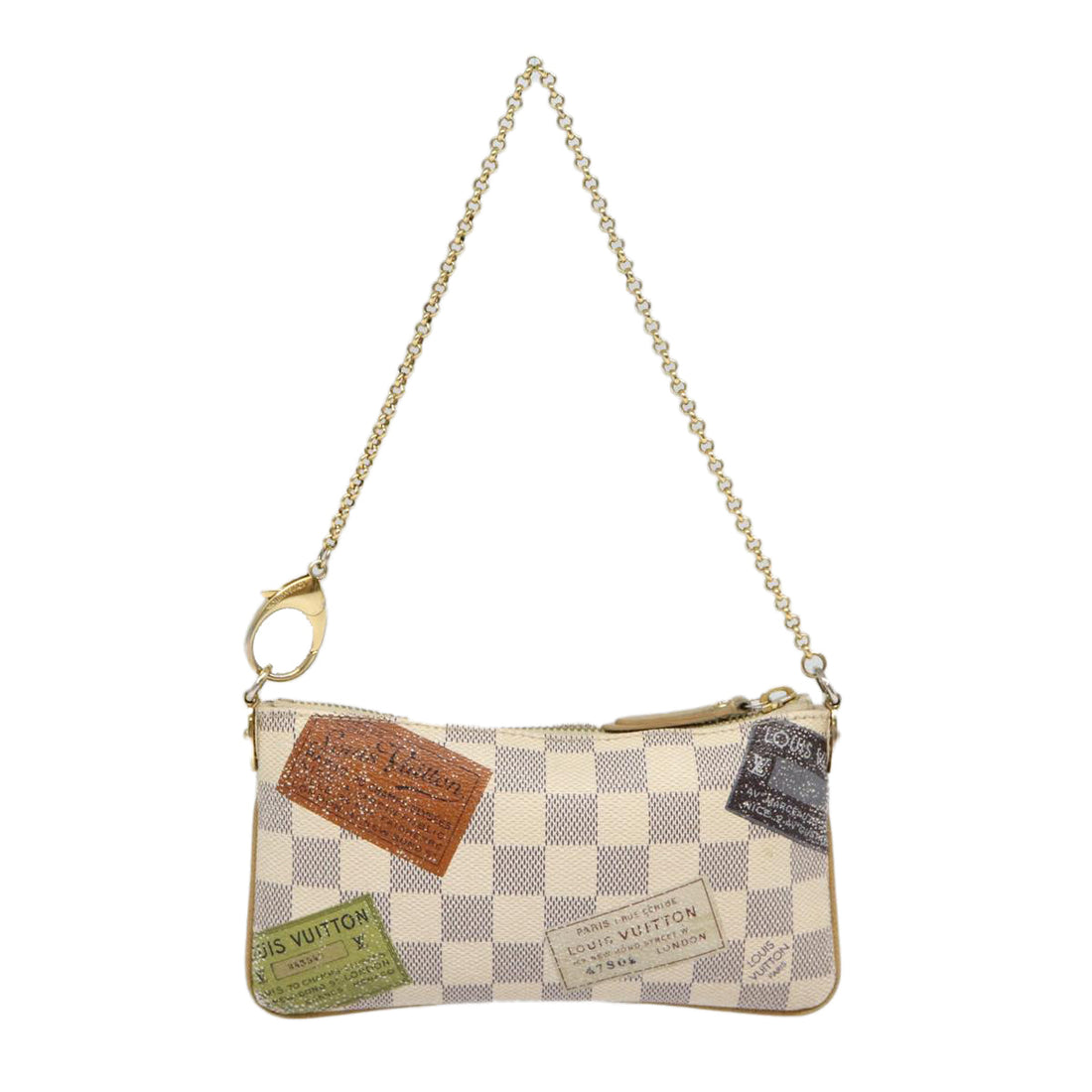 Louis Vuitton Milla  Canvas Clutch Bag