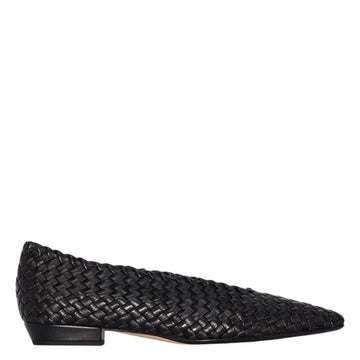 Intrecciato Almond-Toe Ballerina Shoes