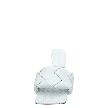 Bottega Veneta White Intrecciato Nappa Lido Mules 38