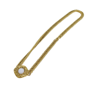 Top Quality Chanel Chain Pearl Belt metal Gold CC Auth bs13679