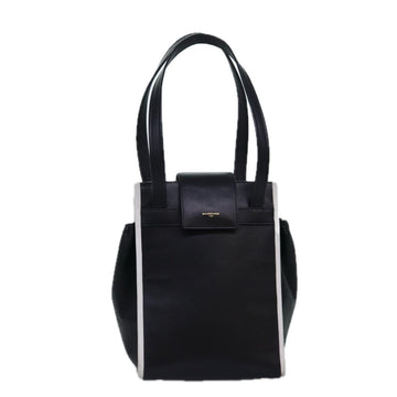 Balenciaga Shoulder Bag Leather Black Auth bs14918