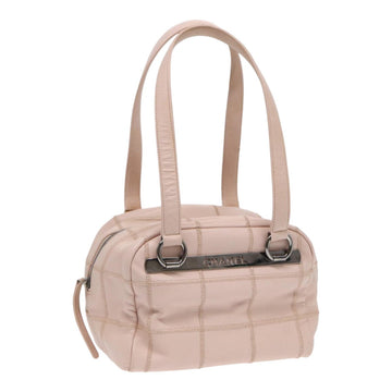 Top Quality Chanel Choco Bar Shoulder Bag Caviar Skin Pink Silver CC Auth bs16980