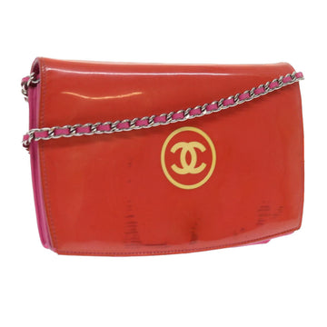 Chanel Chain Shoulder Bag New 1:1 Rep leather Orange CC Auth bs