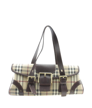 Burbe**y B24 Ecordelia Buckle Haymarket Check Canvas Bag