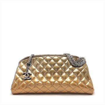 Chanel Matrasse  Leather Balling Bag G Gummetal Gold  15th
