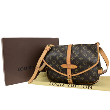 Louis Vuitton Saumur 30  Canvas Shoulder Bag