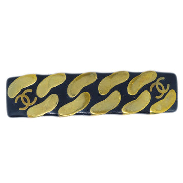 Chanel Hair Clip Hairpin Barrette Black 97A