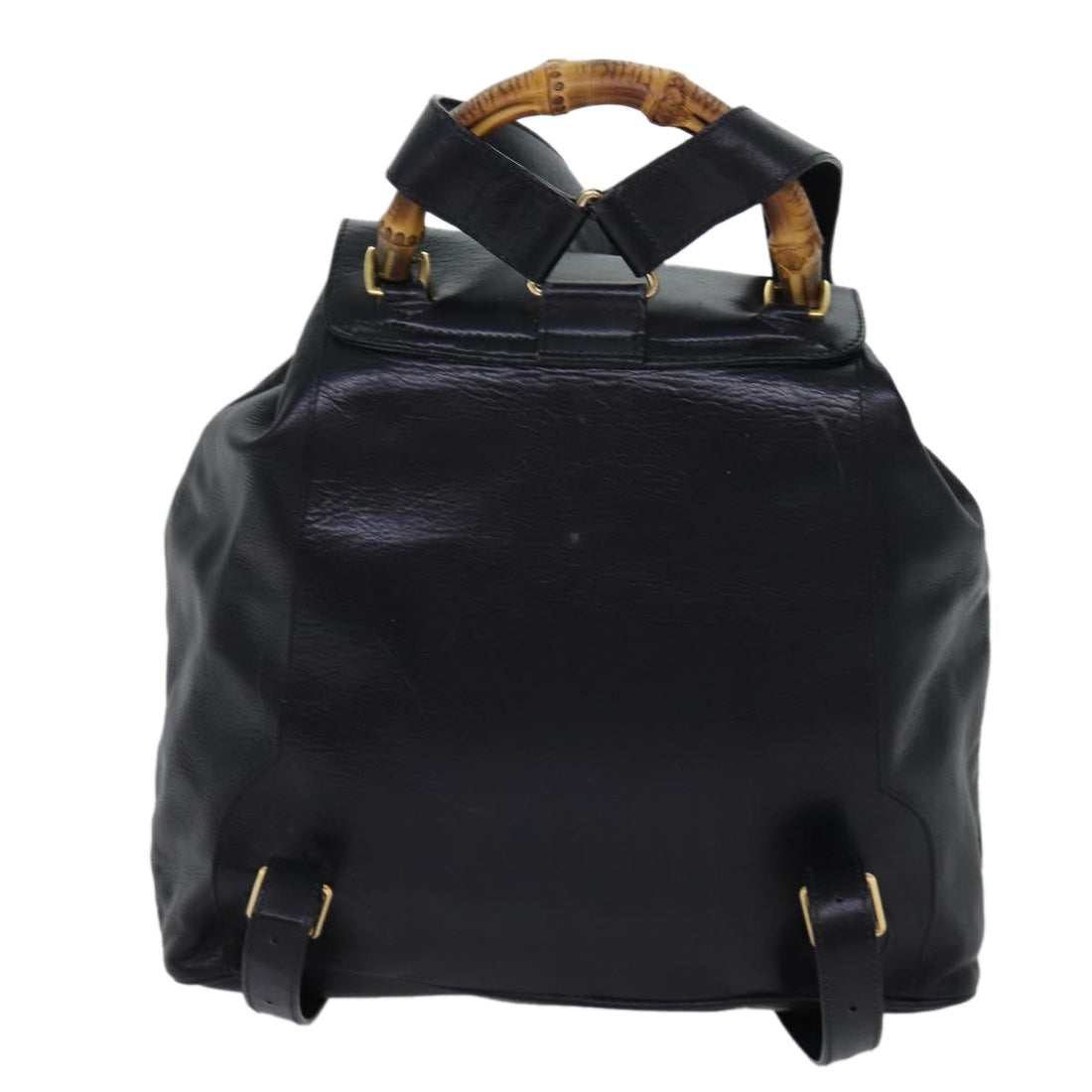 Gucci Bamboo  Leather Backpack Bag ()