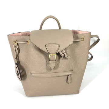 Louis Vuitton Montsouris  Leather Backpack Bag