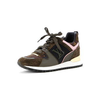 Women's Run Away Sneakers Monogram Nylon with Leather