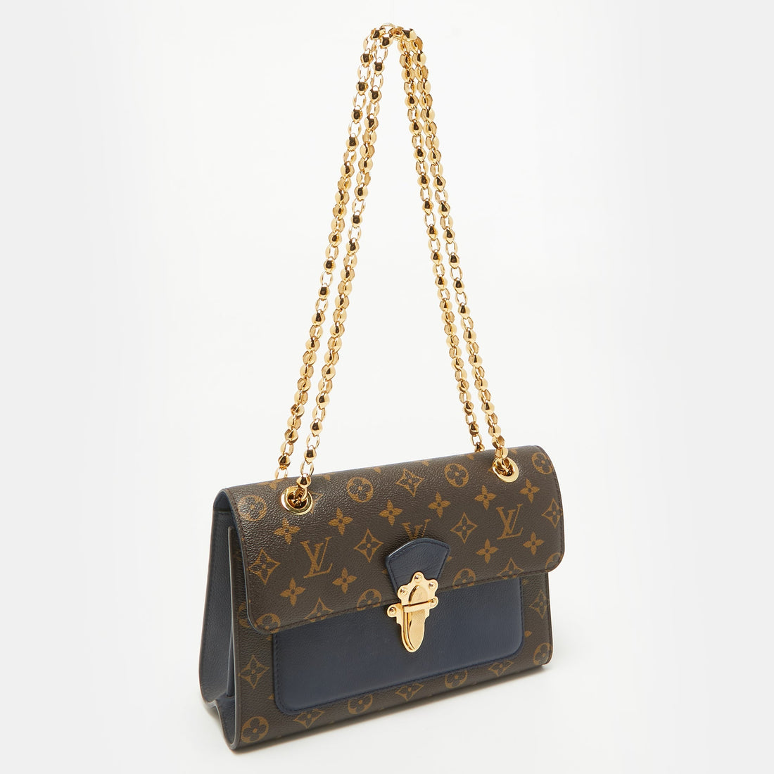 Louis Vuitton Blue Marine Monogram Canvas Victoire Chain Bag